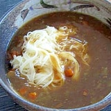 残りのカレーで★カレーそうめん